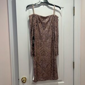 NWT BCBGMAXAZRIA Sequin Cocktail Dress Sz S